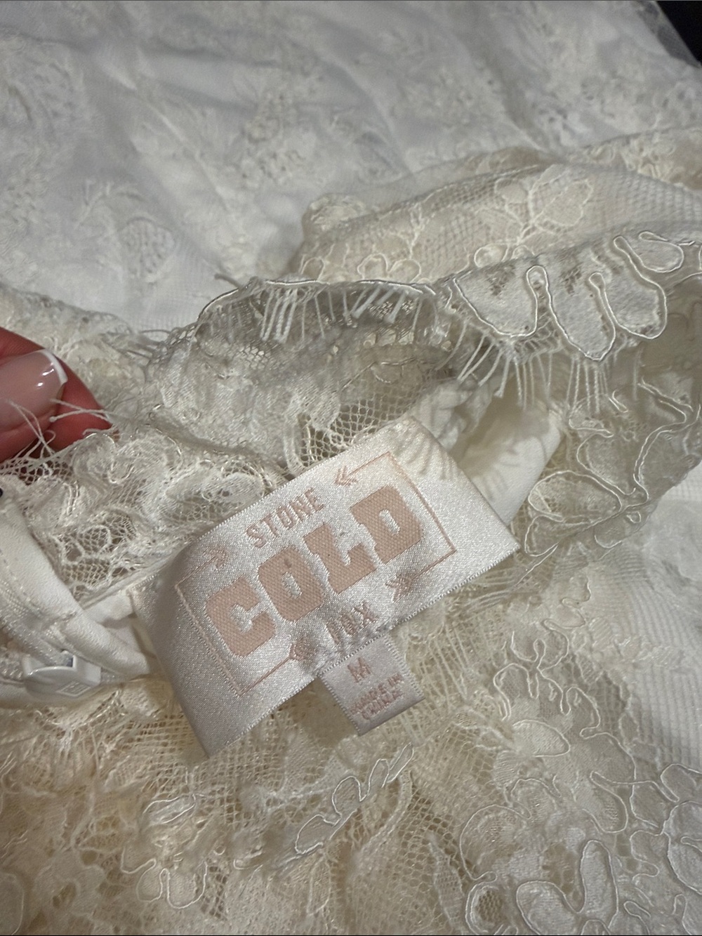 Stone cold fox lace mini dress - Picture 2 of 5